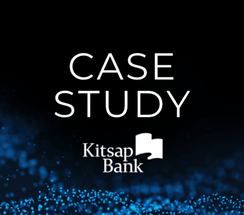 black image with text reading case study kitsap bank