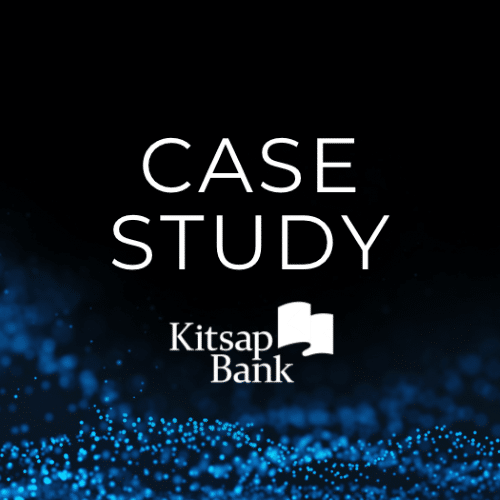 black image with text reading case study kitsap bank